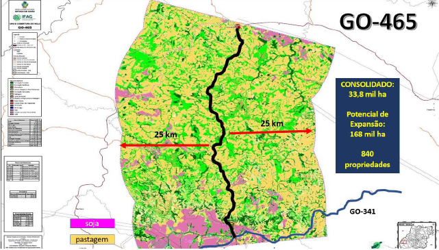 Estudo de Potencial de Expansão Agrícola da GO-456 no Oeste de Goiás