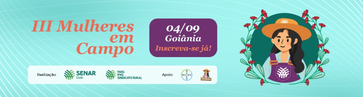 Encontro Mulheres em Campo 2025 Banner Home 1118 x 300 px
